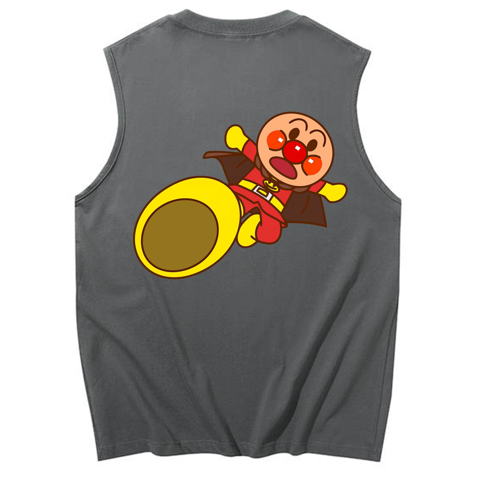 （画像用） アンパンマン Anpanman コットン100％タンクトップ（背面プリント）